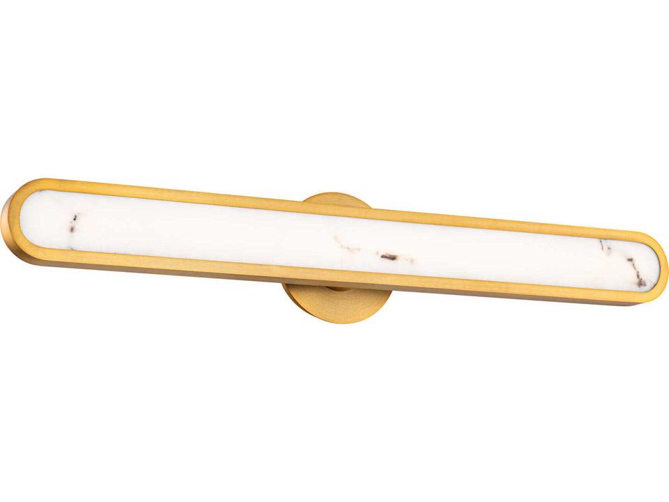 Serena 1-Light Aged Brass Vanity Light