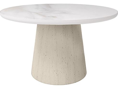 Pompano Stone Round Dining Table Base