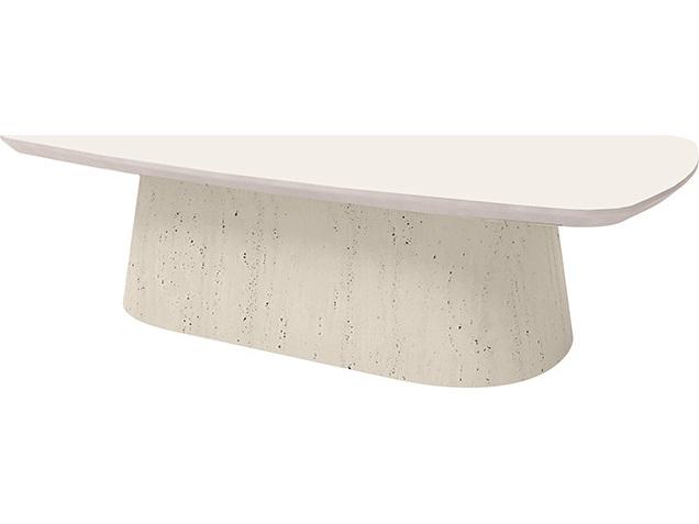 Pompano Stone Coffee Table Base for Outdoor Patios