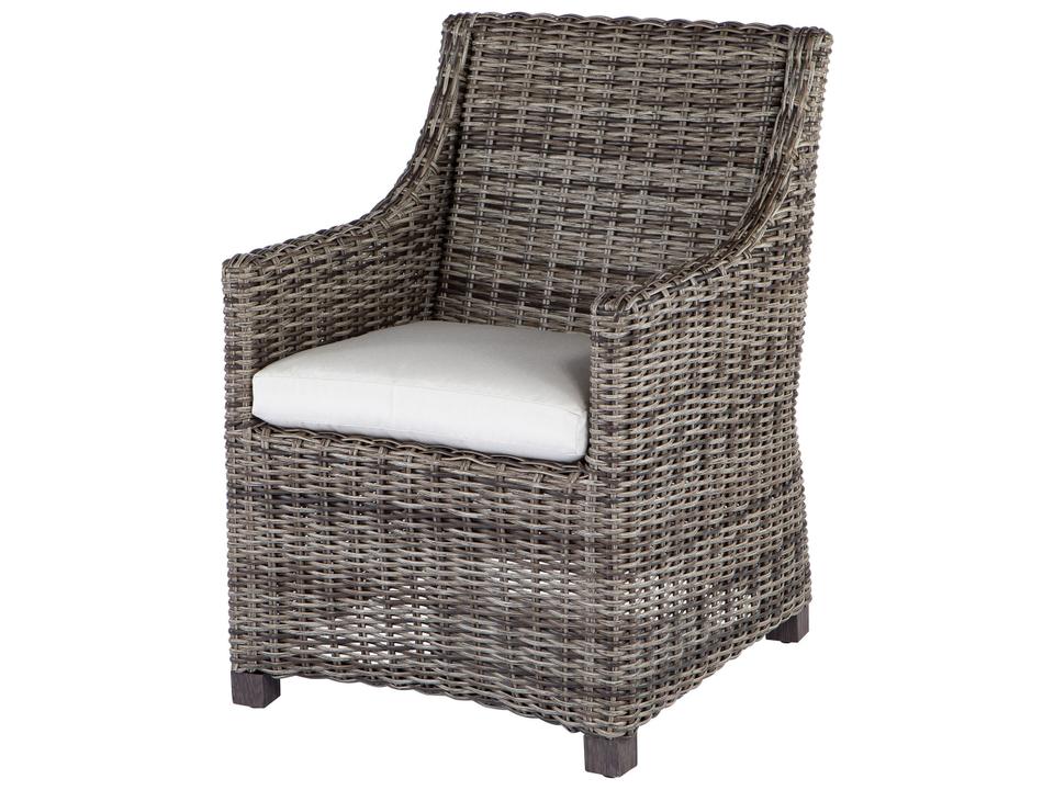 Avallon Wicker Dining Arm Chair with Cushion