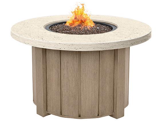 Pompano Round Fire Pit Top with Lid