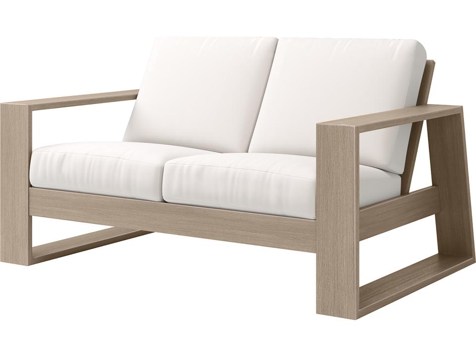 Novara Aluminum Outdoor Patio Loveseat