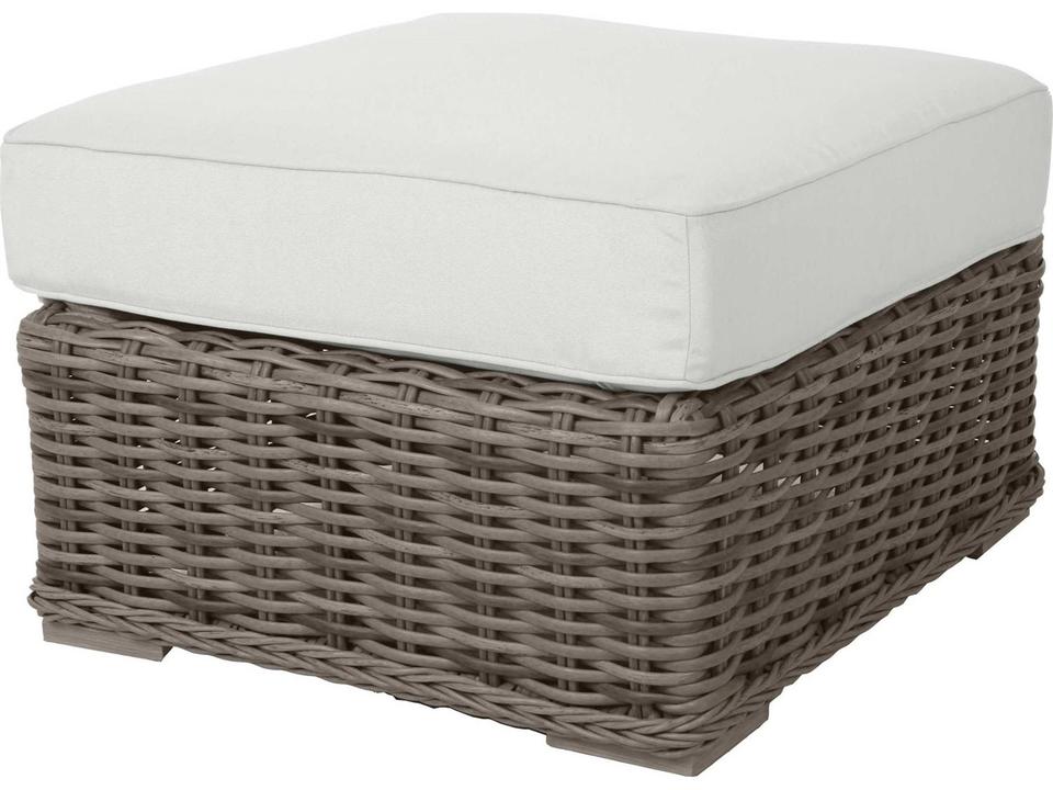 Laurent Wicker Outdoor Ottoman