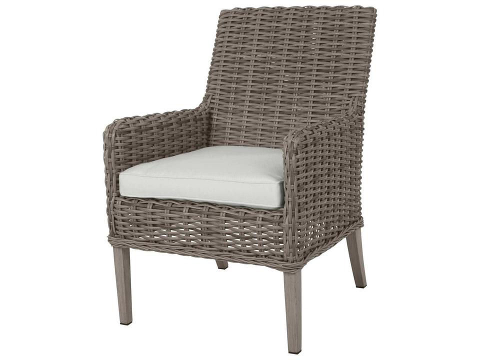 Laurent Wicker Dining Arm Chair
