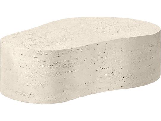 Tahoe 54-Inch Aluminum Poly Stone Top Coffee Table