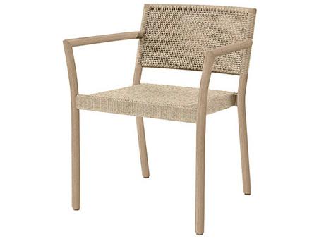 Orleans Aluminum Stackable Outdoor Dining Arm Chair