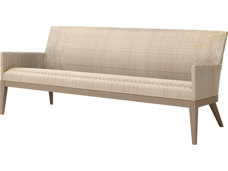 Siena Wicker Outdoor Sofa with Quick-Dry Cushions