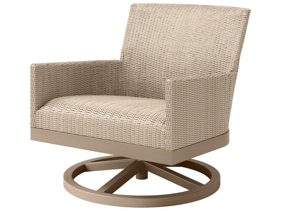 Siena Wicker Swivel Rocker Lounge Chair