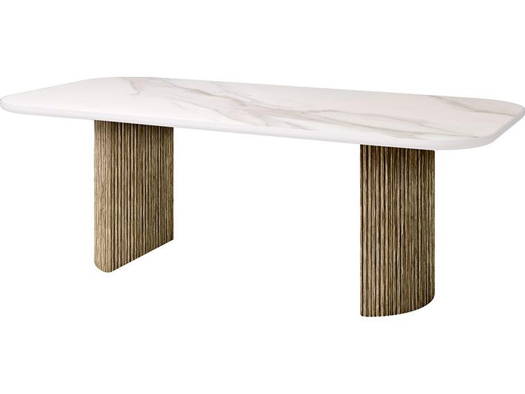 Hampton Rectangular Dining Table Base Aluminum