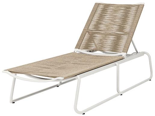 Cabana Aluminum Wicker Adjustable Chaise Lounge
