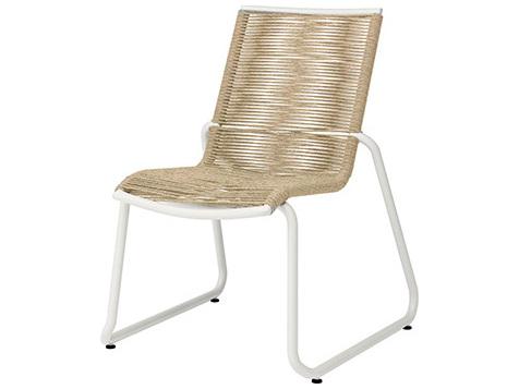 Cabana Aluminum Wicker Stackable Dining Side Chair