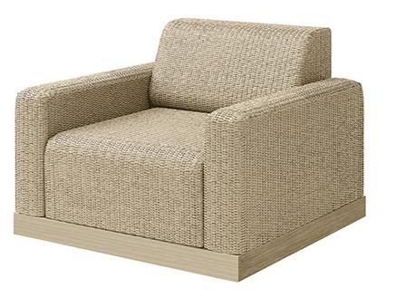 Grande Aluminum Swivel Padded Outdoor Lounge Chair in Coal Smoke