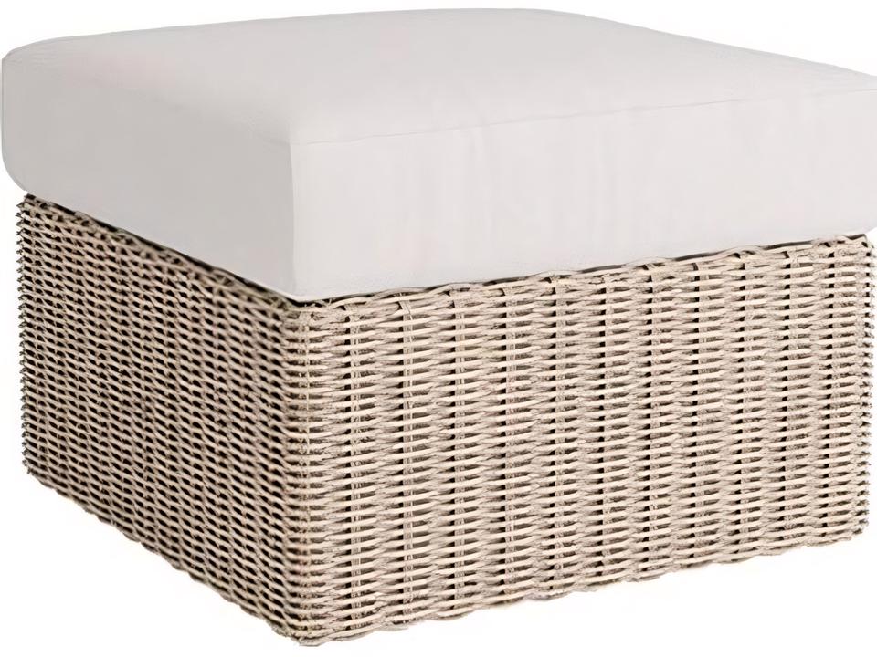 Boulevard Wicker Ottoman