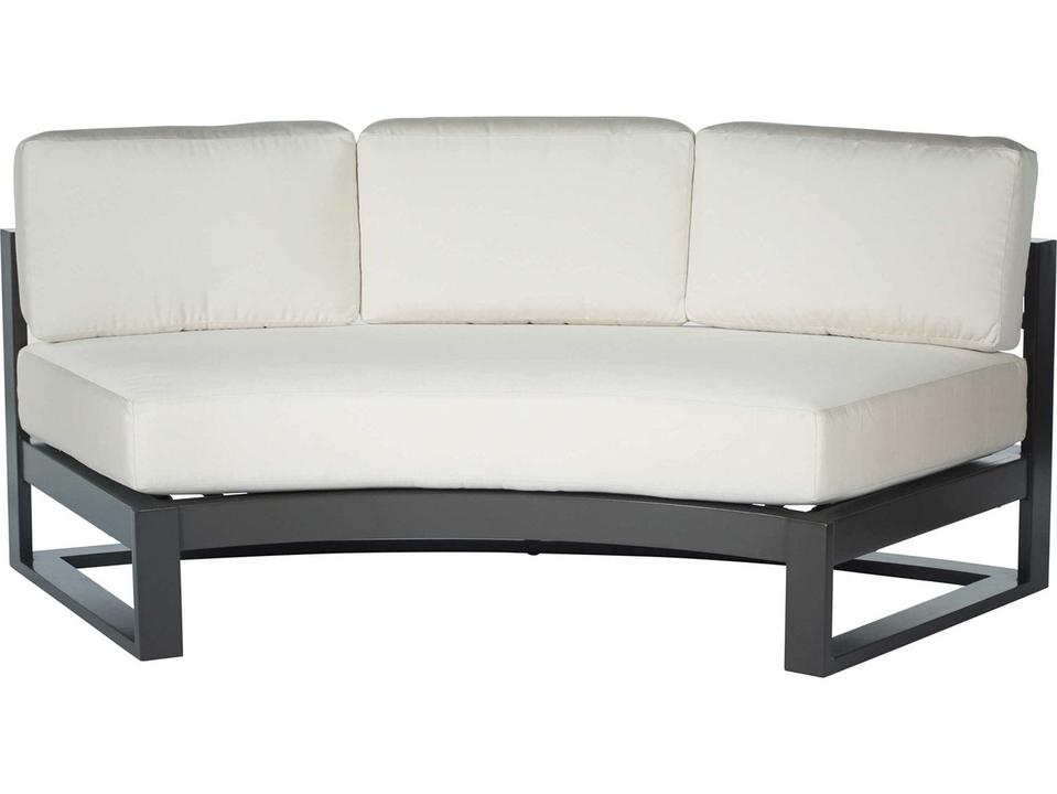 Palermo Aluminum Curved Outdoor Sofa