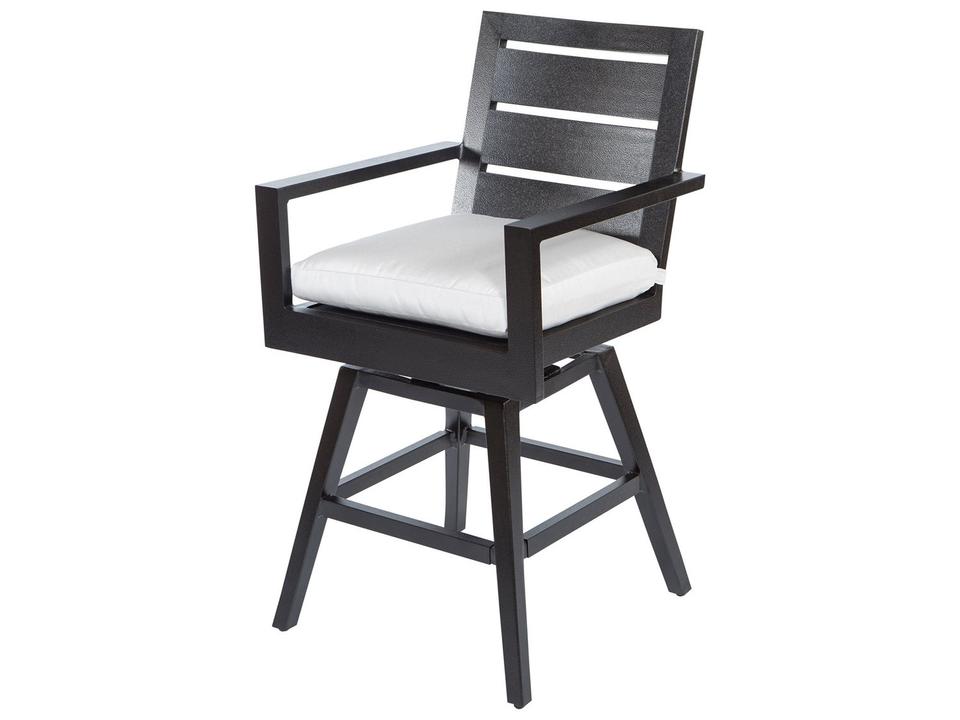 Palermo Counter Height Swivel Stool Aluminum Outdoor Seating
