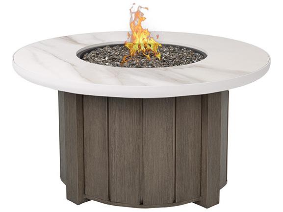 Aspen Sintered Stone Round Fire Pit Top