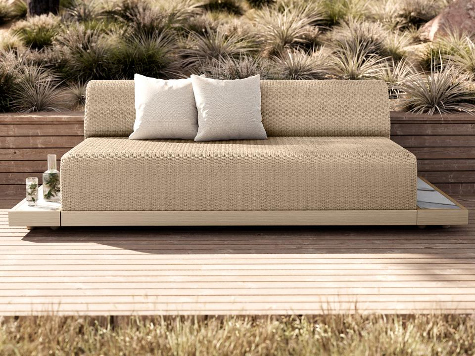 Grande Aluminum Wicker Padded Lounge Set