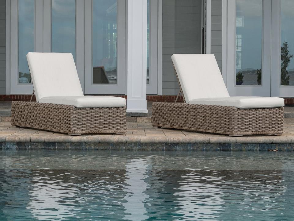 Laurent Cushion Wicker Patio Lounge Set