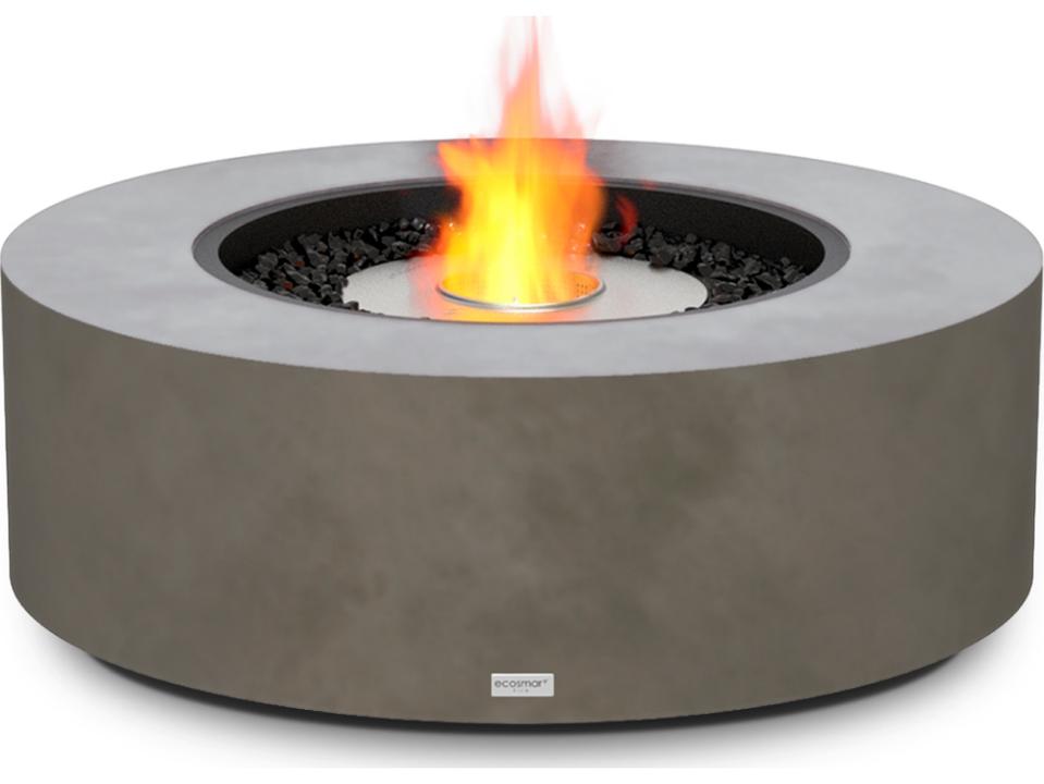EcoSmart Fire Ark Round Patio Fire Pit Table with Ethanol Burner