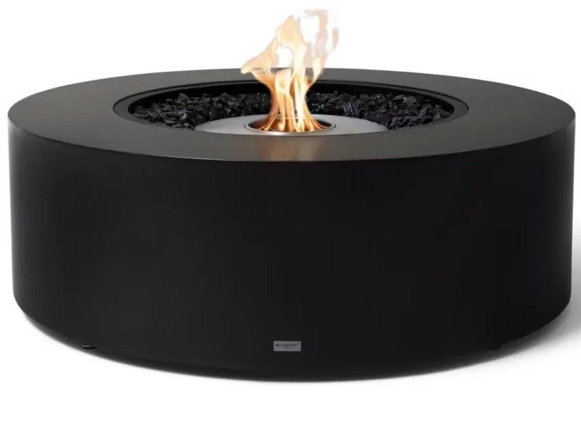 Ark Black Steel Round Pit Table