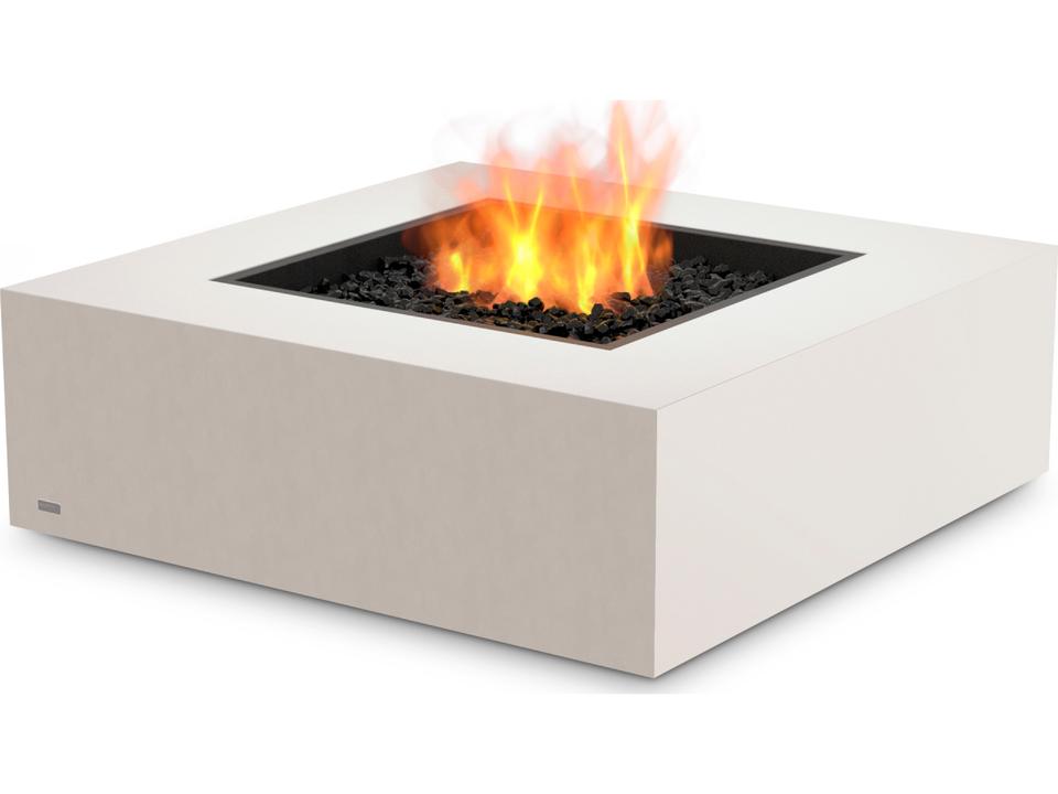 Base 40 Square LP NG Gas Fire Pit Table in Bone