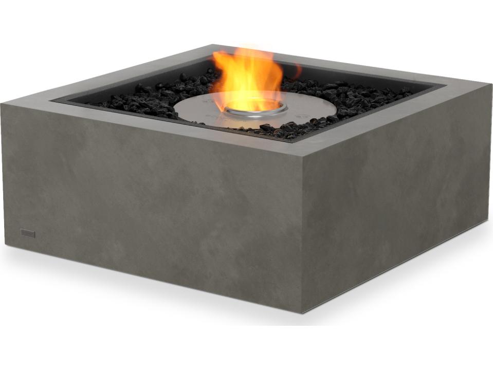 Base 30 Square Ethanol Fire Pit Table in Natural
