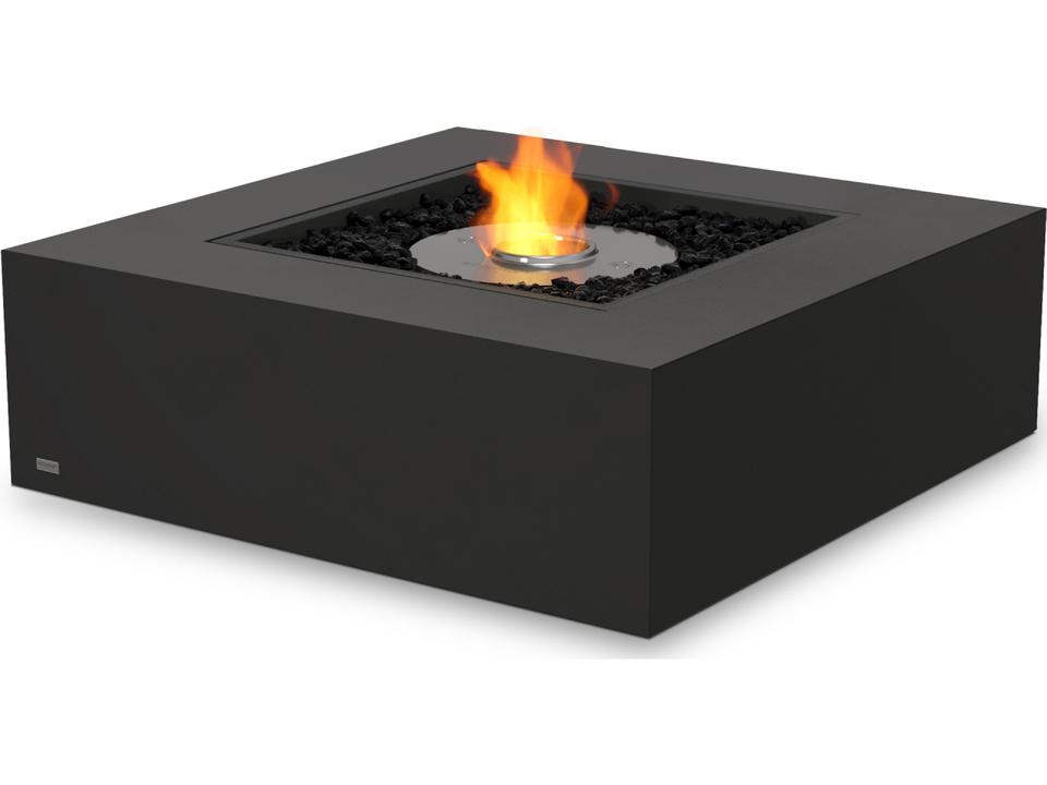 Base 40 Square Bioethanol Fire Pit Table in Graphite