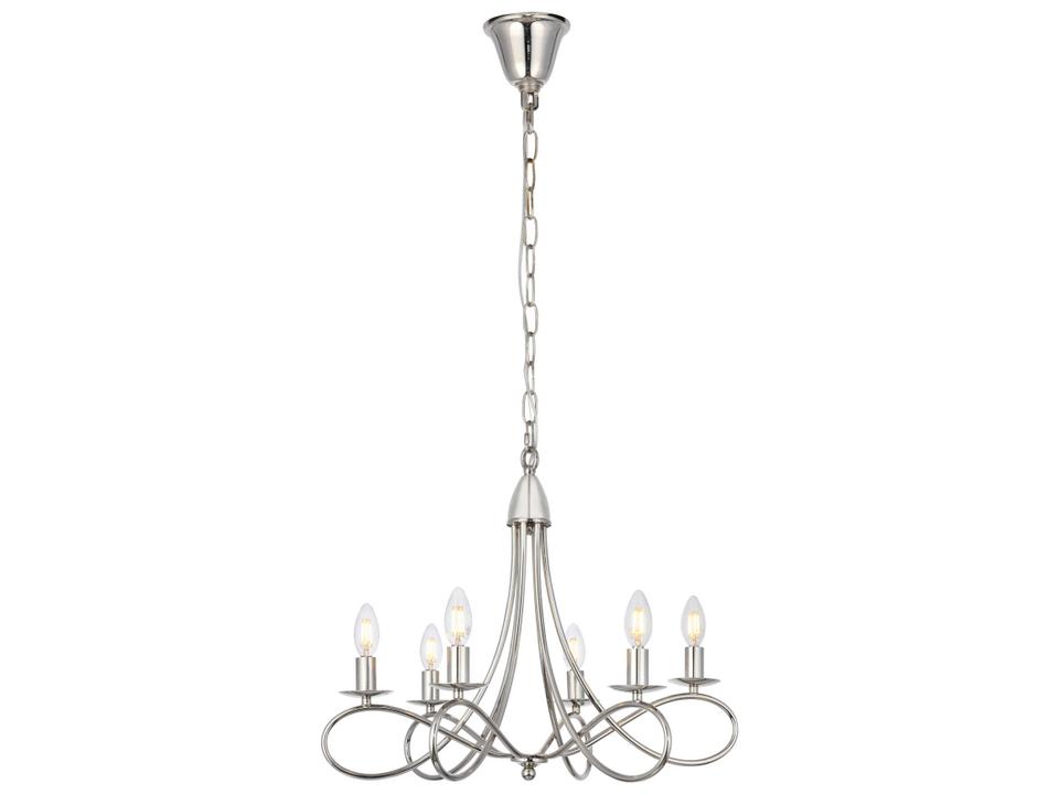 Lyndon 6-Light Pendant Light in Polished Nickel