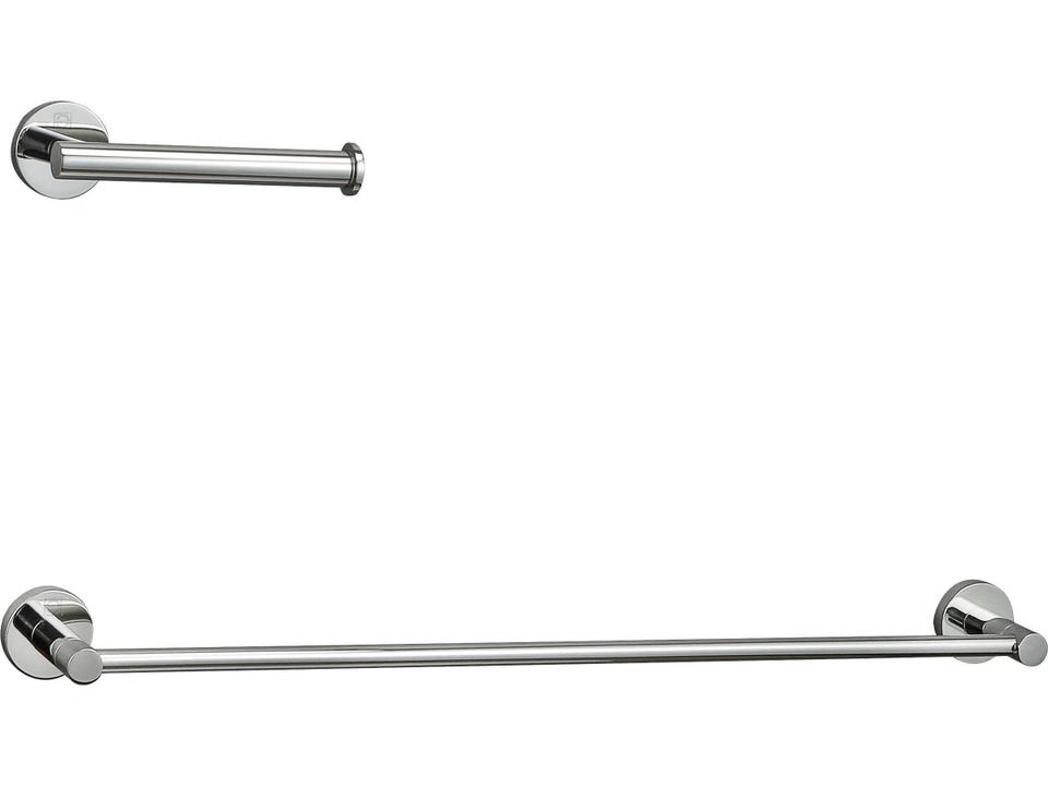 Alma 2-Piece Bathroom Hardware Set in Chrome