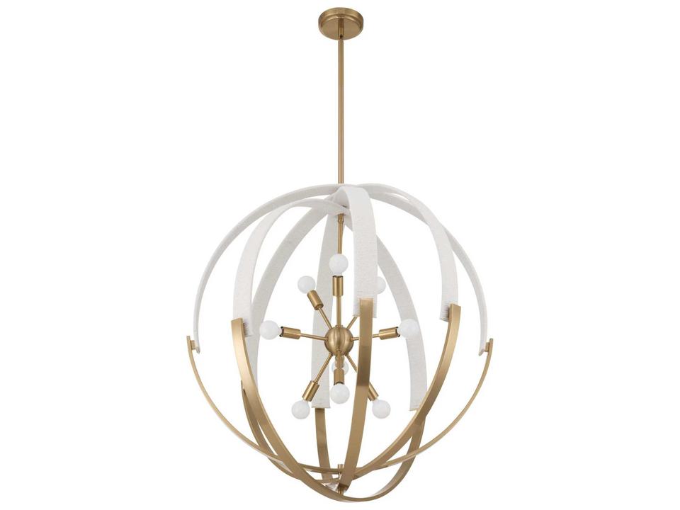 Abbey 9-Light Brass Chandelier