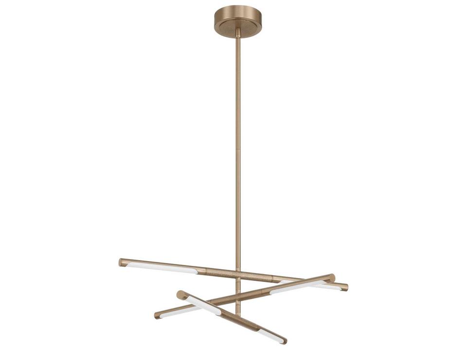 Overture 6-Light Champagne Gold Linear Chandelier