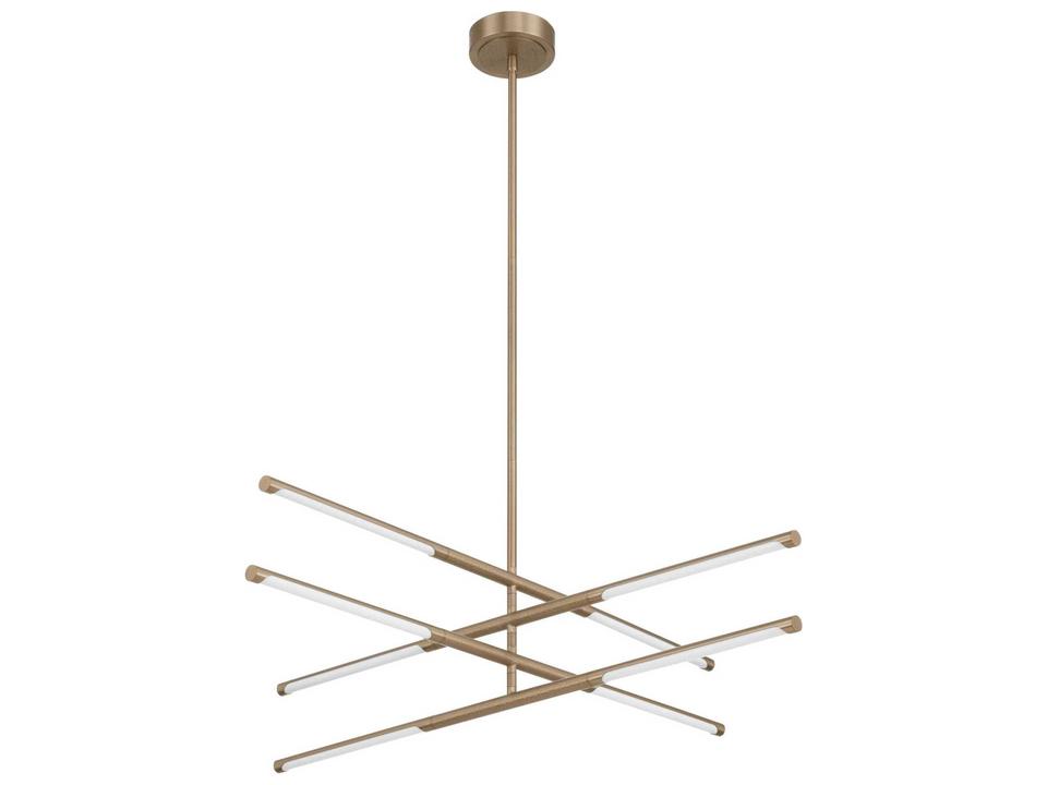 Overture 8-Light Champagne Gold Linear Chandelier