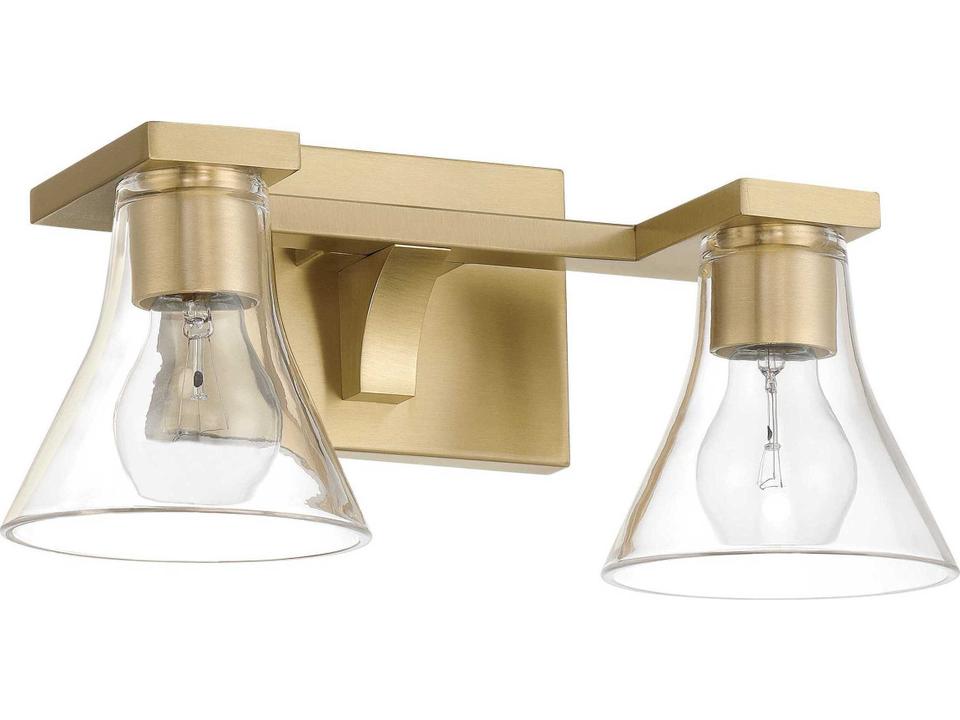 Gilford 2-Light Champagne Gold Vanity Light