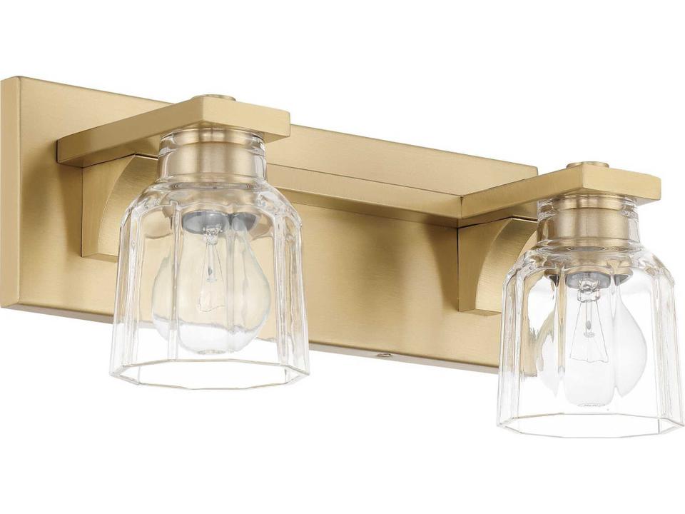 Dryden 2-Light Champagne Gold Vanity Light