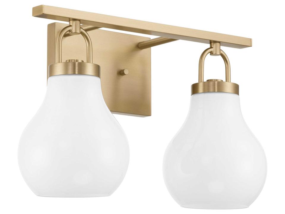 Mansfield 2-Light Champagne Gold Vanity Light