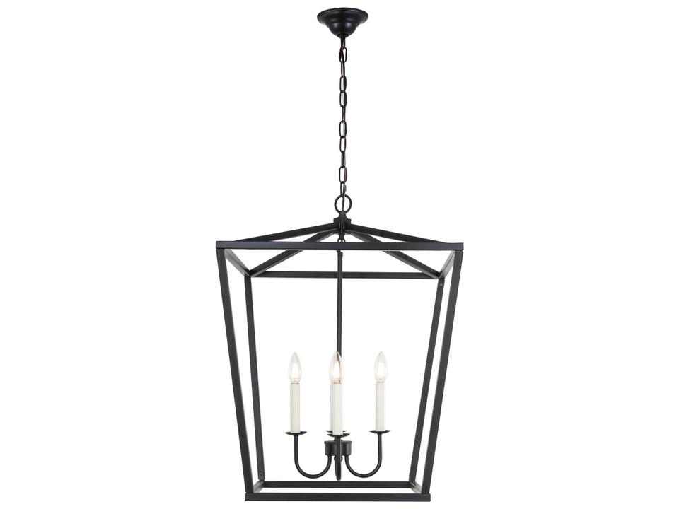 Maddox 4-Light Black Candelabra Chandelier