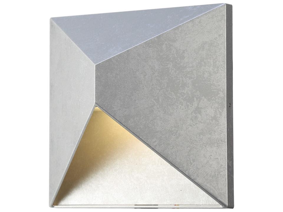 Olympos 1-Light Outdoor Wall Light in Silver