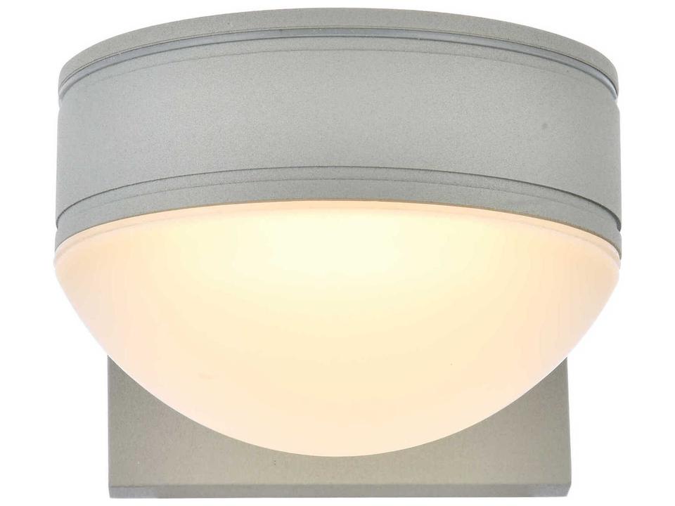 Raine 1-Light LED Outdoor Wall Sconce in Silver