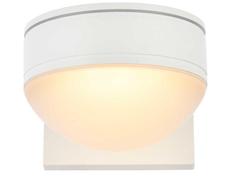 Raine 1-Light LED Outdoor Wall Light with Glass in White