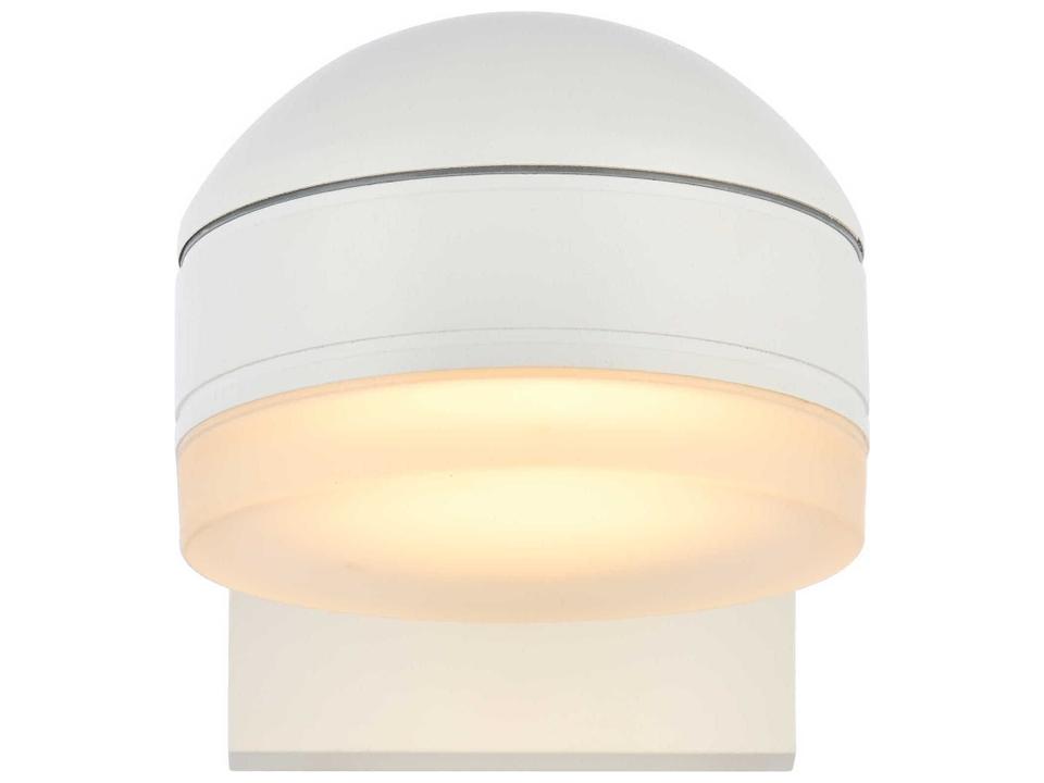 Raine 1-Light LED Outdoor Wall Sconce in White