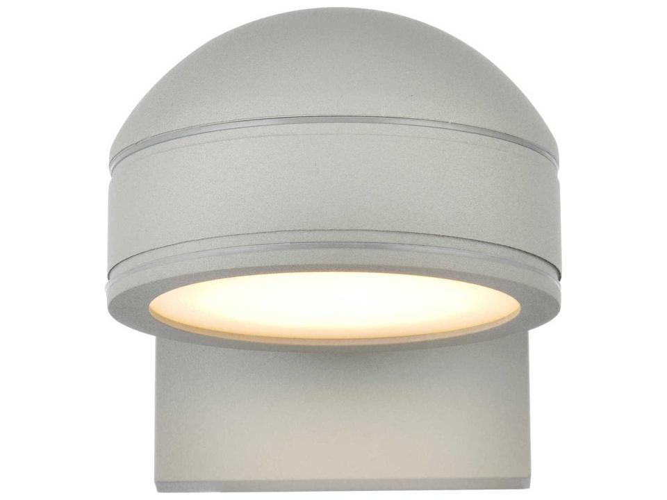 Raine 1-Light LED Aluminum Outdoor Wall Light in Silver