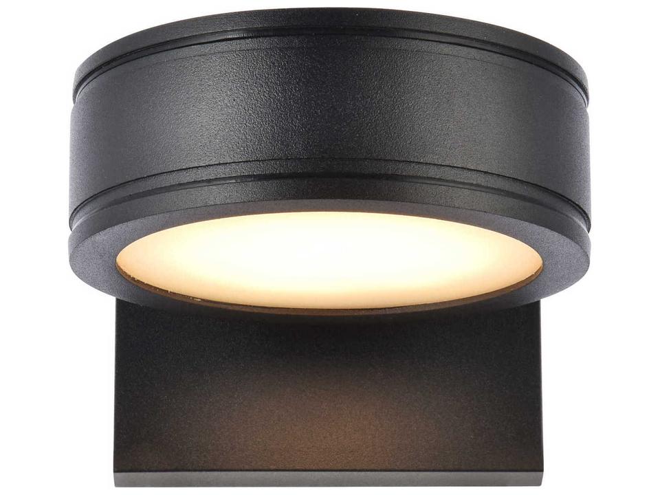 Raine 4.5-Inch LED Outdoor Wall Light in Black