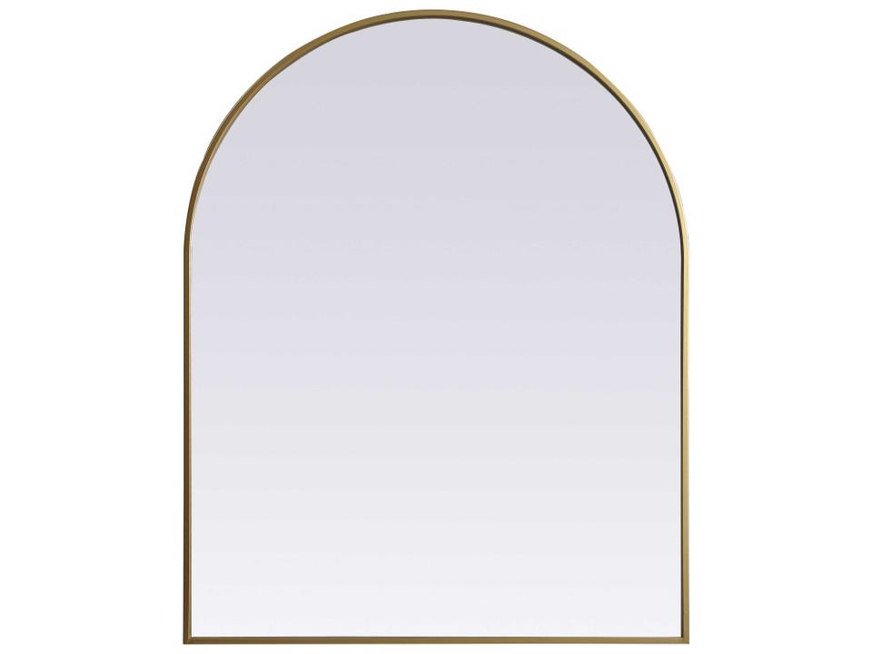 Ayra Arch Wall Mirror in Brass Finish