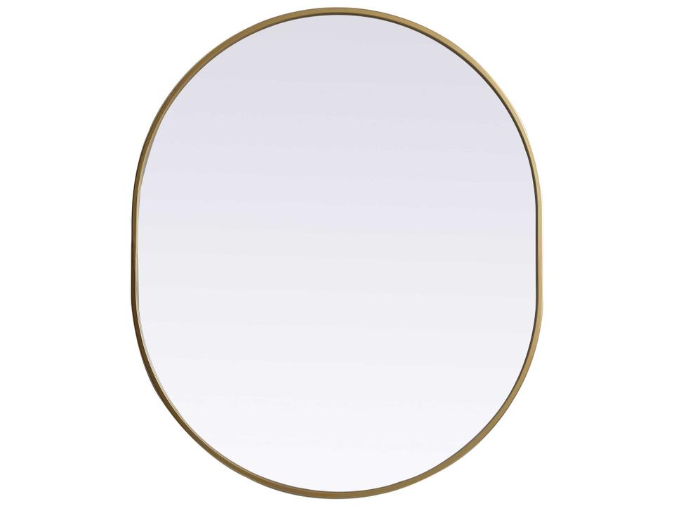 Asha Brass Oval Wall Mirror