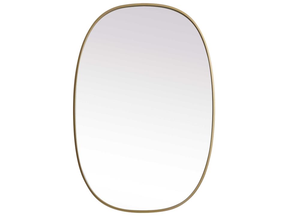 Brynn Brass Oval Wall Mirror 40 x 27 Inch
