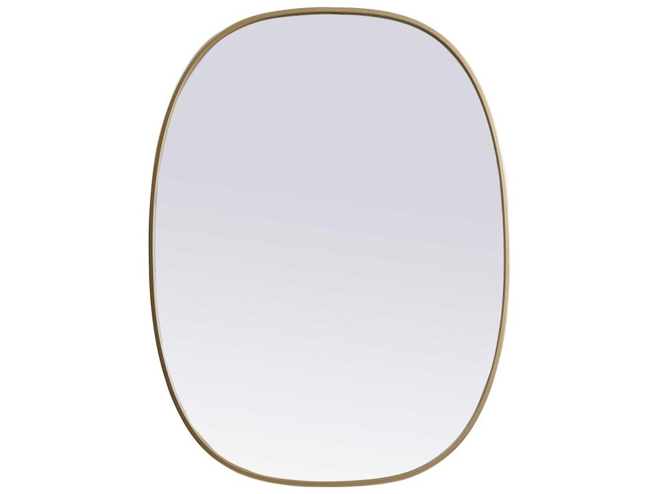 Brynn Oval Wall Mirror in Brass