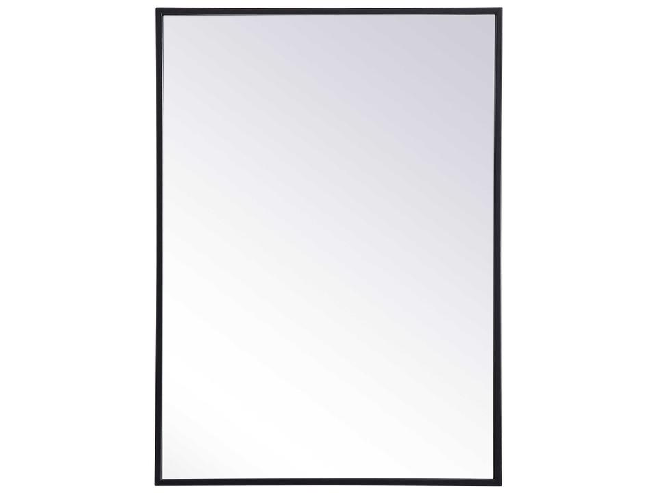 Wyn 20-Inch Black Metal Frame Medicine Cabinet with Adjustable Shelves