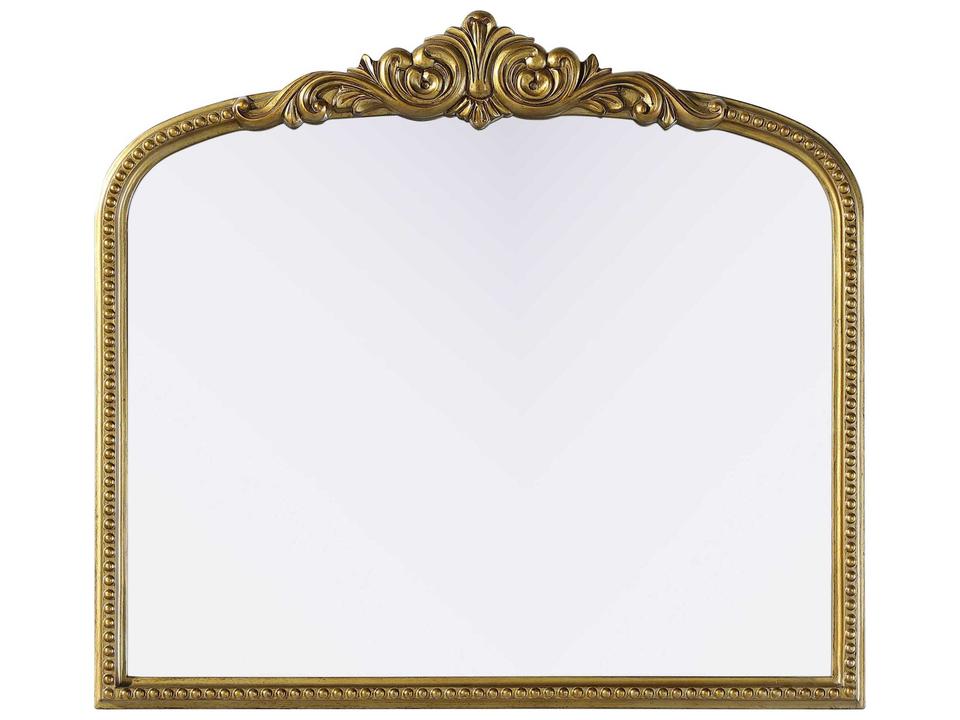 Naomi Distressed Antique Brass Floor Mirror