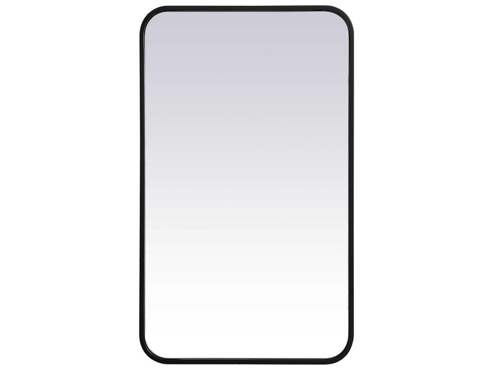 Evermore 30 x 18 Inch Rectangular Wall Mirror in Black