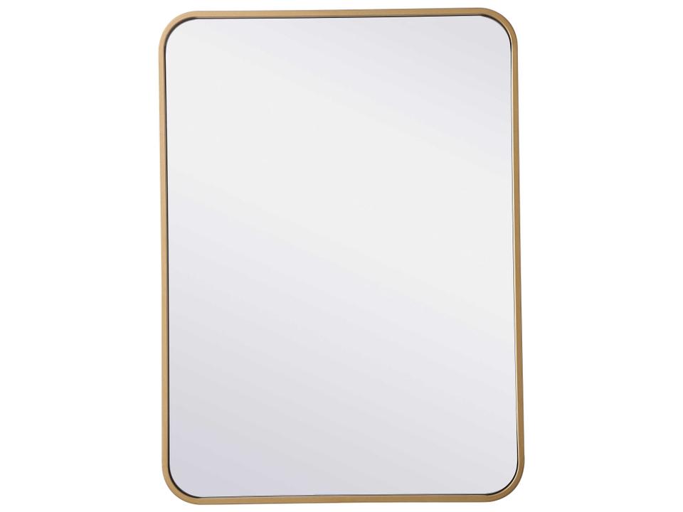 Evermore 30 x 22 Inch Brass Rectangular Wall Mirror